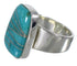 Turquoise Sterling Silver Southwest Ring Size 6-1/4 AX88252